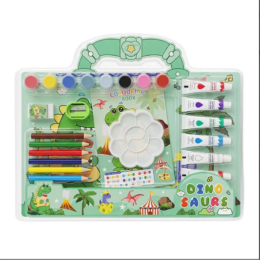 GBT-51296 Cute Cartoon Portable Painting Suitcase Set