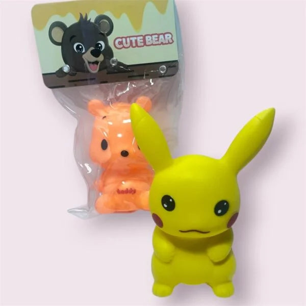 11100 Water Bath Tub Chu Chu Sound Animal Shape Squeeze Toy for Kids {Random Caracter}