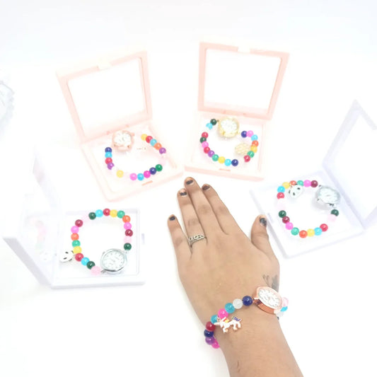 3039 Women Multicoloured Beads Watch