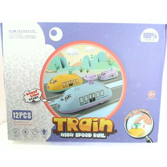 668-40A Train Toddler Toy, High Speed Railway, Friction Powered Easter Basket Stuffers Egg Fillers, Educational Play Train for Girls & Boys