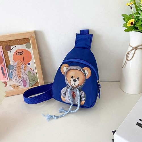 020054 Cute Mini Bear Sling Crossbody Bags for Kids Boys Girls Chest Bag {Multicolor}