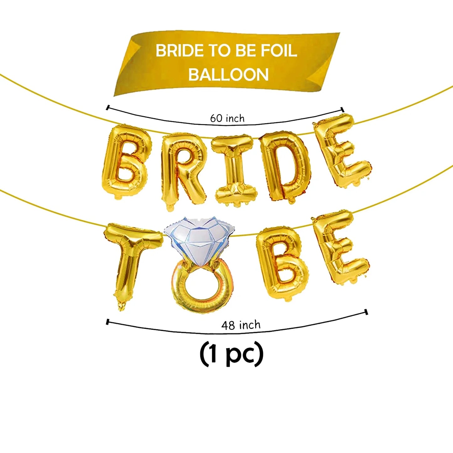 10025 Bride To Be Foil Balloon