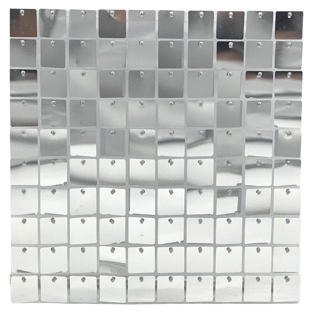 21087 Decoration Silver Shimmer Wall Panel Backdrop Decorations for Birthday Parties, Anniversary, Wedding, Marriage Party Dcor