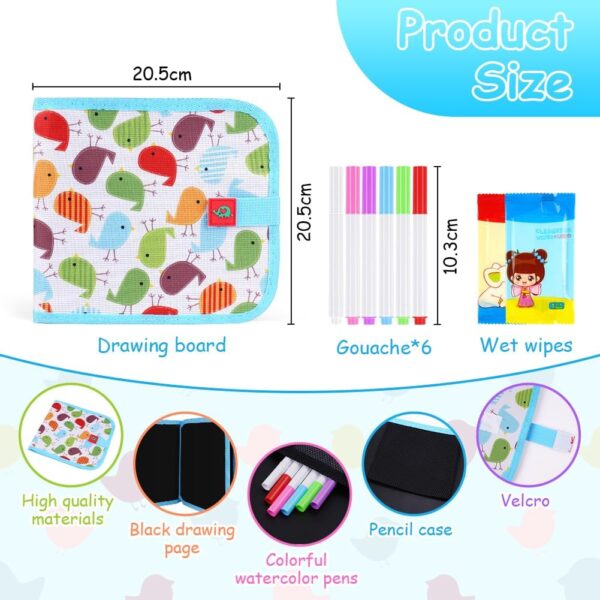 10313 Erasable Drawing Pad, Drawing book for Kids