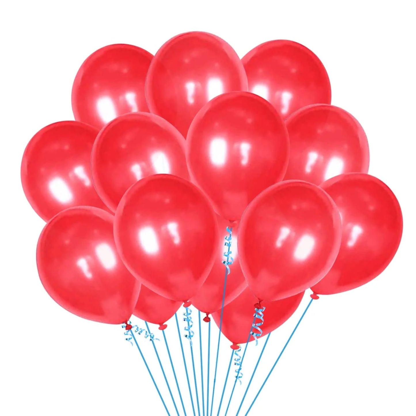 2083 (50pcs) red Metallic Balloons