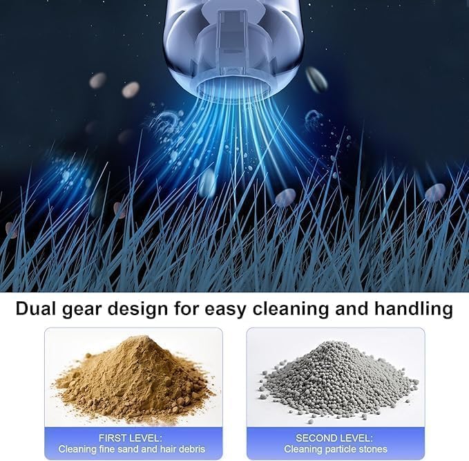 10405 Handheld Car Vacuum Wireless, Portable Vacuum Cleaner with 21000pa High Power Suction, Two Batteries Long Endurance