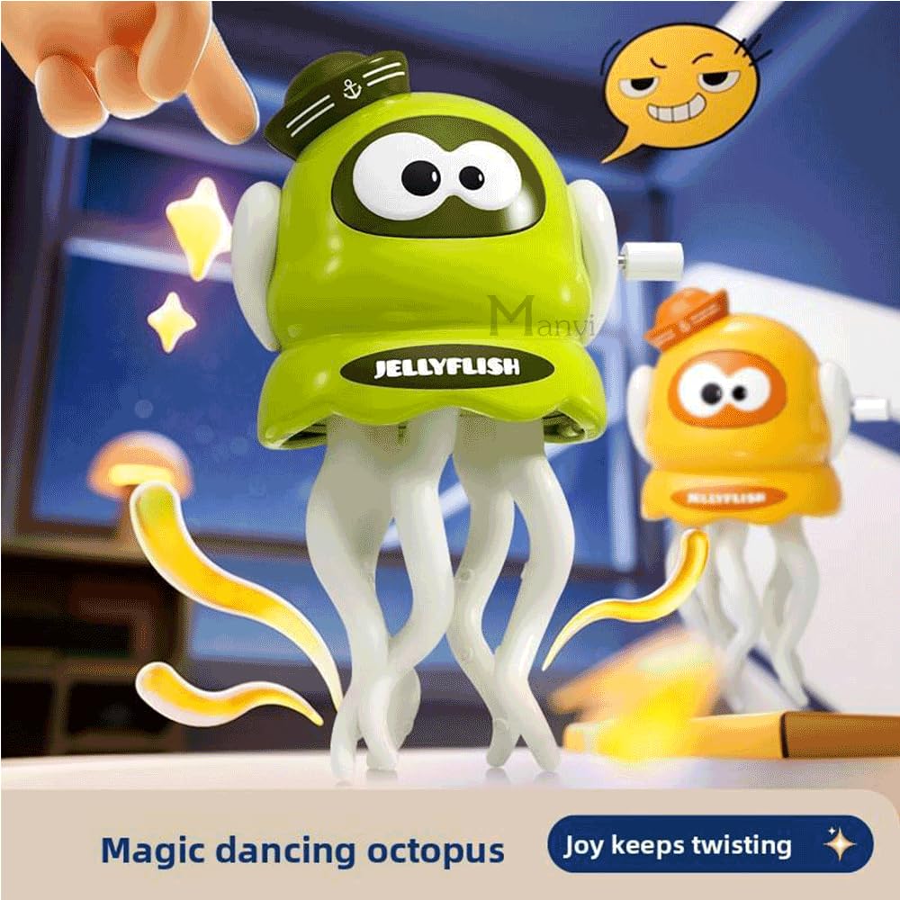 20565 Jelly Fish Wind up Toy Cartoon Clockwork Octopus Figure Party Favors for Children Gifts Red|Other Educational Toys {Random Design}