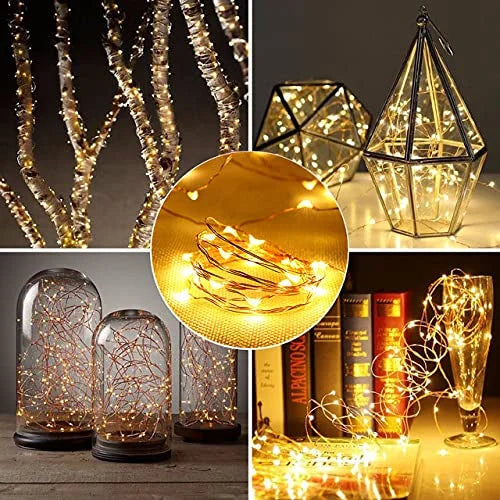 20150 5 Meter LED light Fairy Lights AAA-Battery Operated Golden color