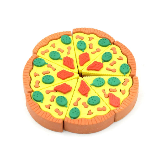21352 Pizza Erasers Set1, Novelty Stationery in Pizza Box