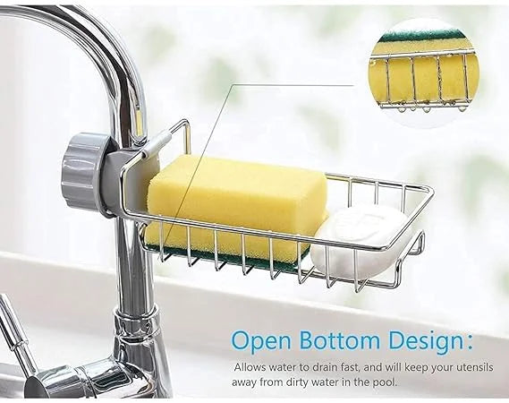 10056 Kitchen Sink Stainless Steel Hanging Faucet Drain Rack