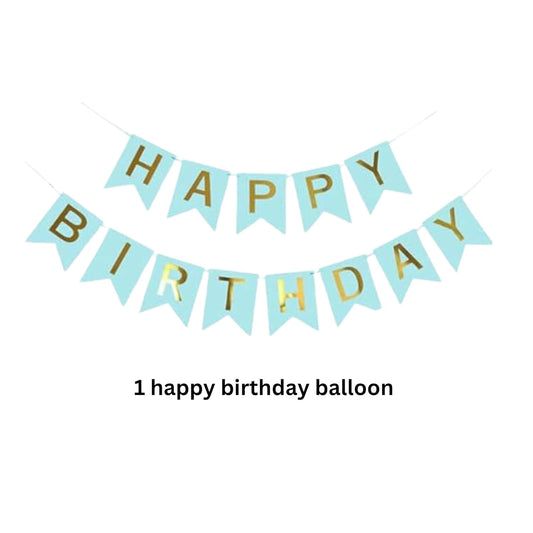 20353 Happy Birthday Party Decorations for men 35pcs with HAPPY BIRTHDAY Foil Curtains Balloons with Star Foil for Boys