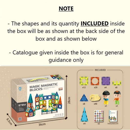 6023 – 42 Pcs 3D Magneti Blocks Educational for kids