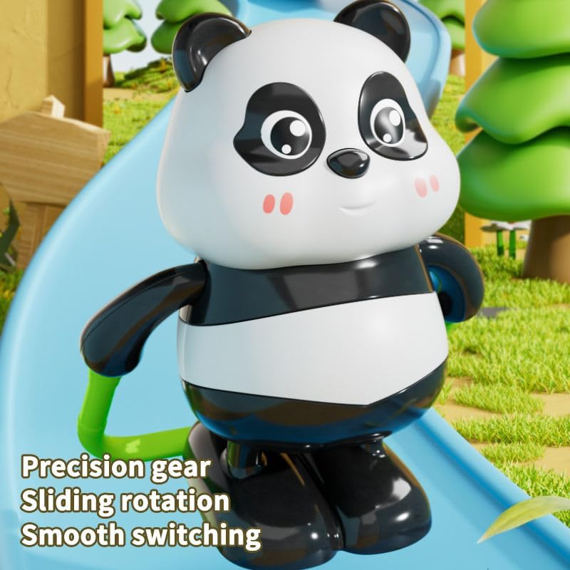 GB6675-1 ( 3 Pcs Set ) Cute Panda Action Toy Set for Kids – Fun Rotating & Moving Panda Toys, Interactive Play Figures, Safe Educational Toy Gift for Boys & Girls