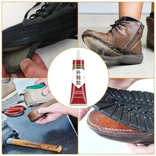 10523 Shoe Repair Glue, 60ml Waterproof & Quick-Drying Footwear Adhesive, Instant Strong & Flexible Fabric Glue for Sole Repair