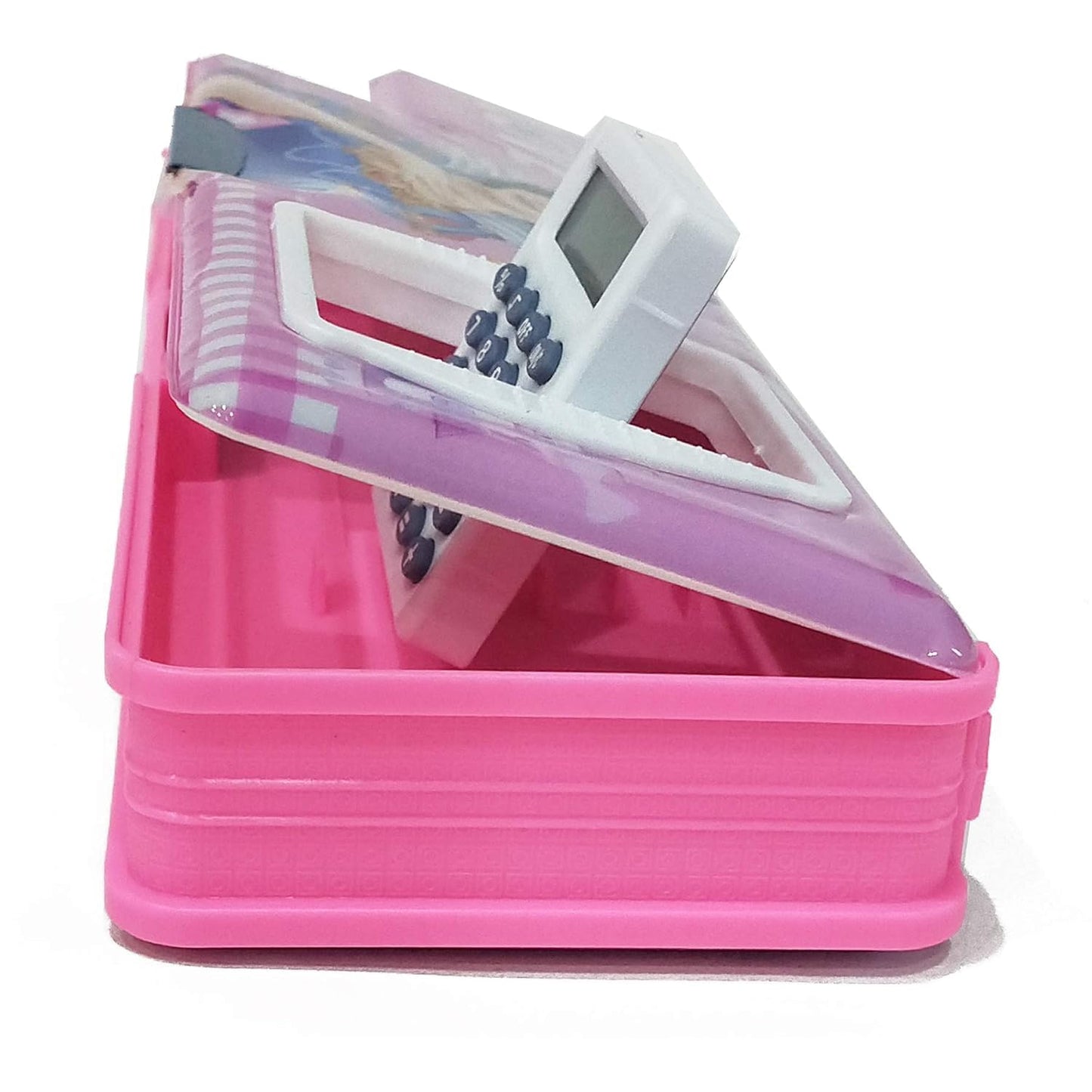 20431 Magnetic Pencil Box with Calculator & Dual Sharpener for Girls {Random Design}