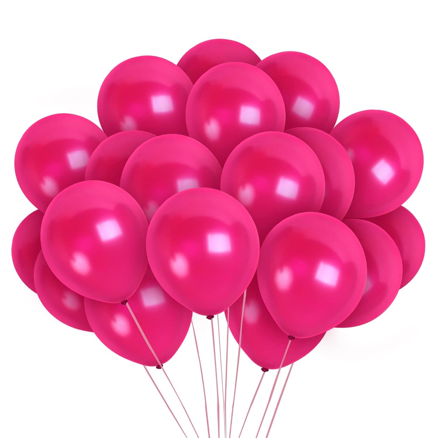 20455 (50 Pcs) Dark Pink Metallic Balloons