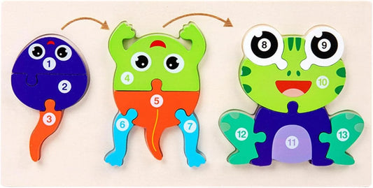 CN -14478 Animla random wooden Puzzle toy