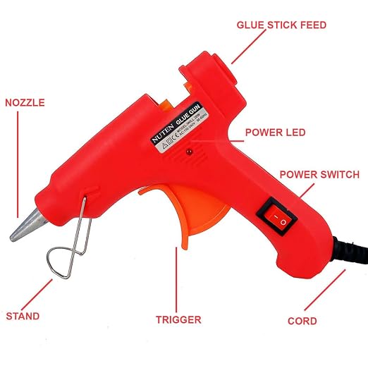 20991 20 Watt 7Mm Hot Melt Glue Gun With On Off Switch