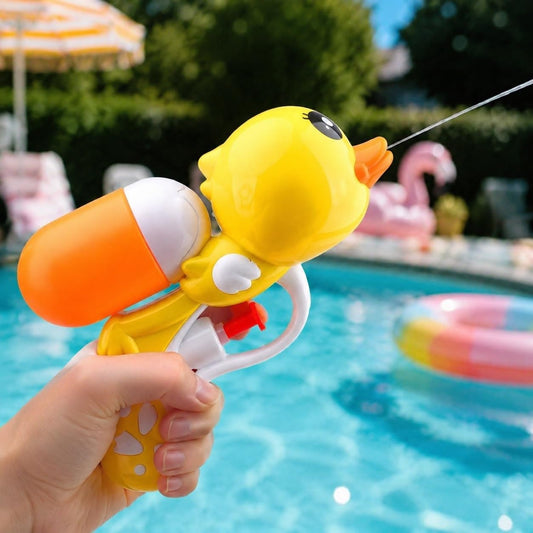 21179  Large 100 cm Water Gun, Pull-Type Water Blaster for Garden, Beach & Summer, Water Sprayer for Adults & Teens Duck Water Gun