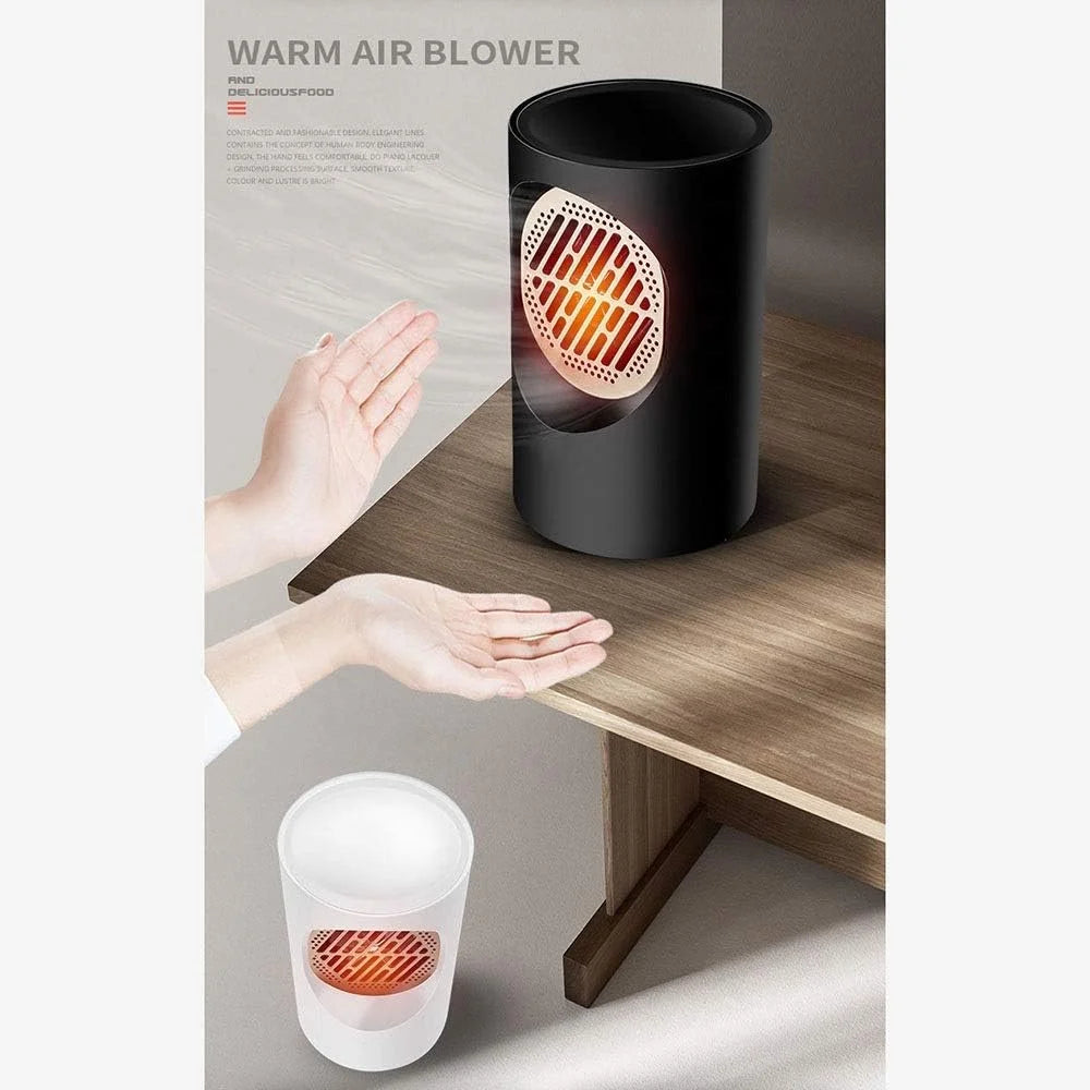 10019 Mini Fan Heater Portable Heater Desktop Heating Warm Air Fan 300w