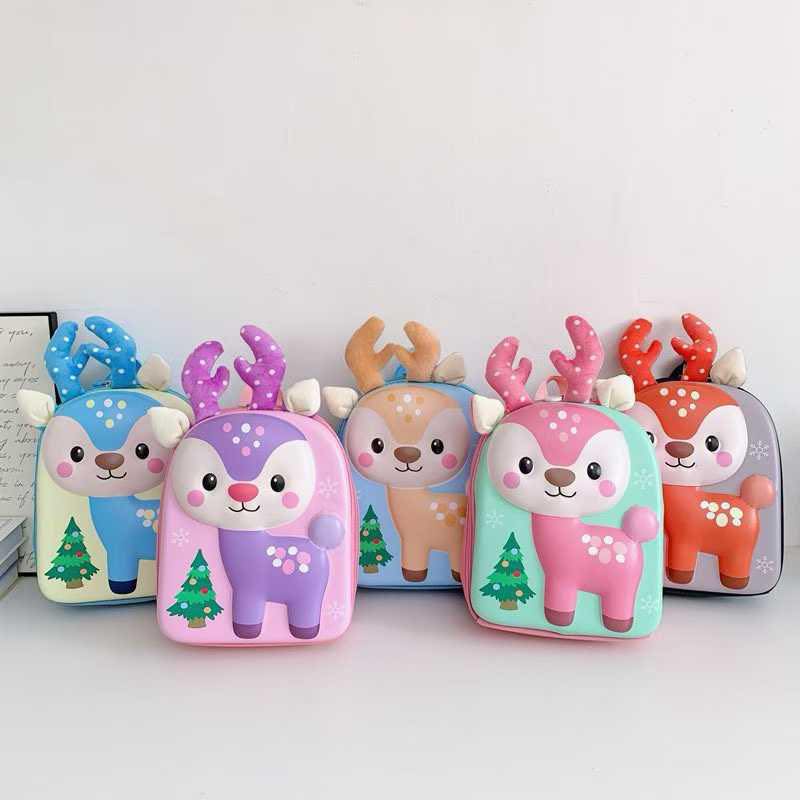 20163 Toddler Backpack, Waterproof Schoolbag Lunch Backpack, Cute Animal Cartoon Schoolbag Backpack for Girls, Boys (Multicolor)