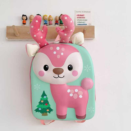 20163 Toddler Backpack, Waterproof Schoolbag Lunch Backpack, Cute Animal Cartoon Schoolbag Backpack for Girls, Boys (Multicolor)