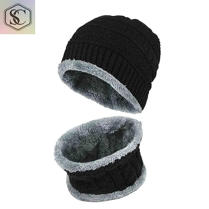 8029 Cap with Neck Warmer Set Men & Women