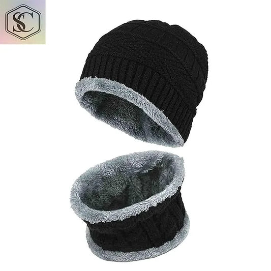 8029 Cap with Neck Warmer Set Men & Women