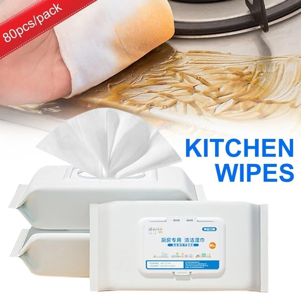0026 – 80 pcs Kitchen Cleaning Wet Wipes