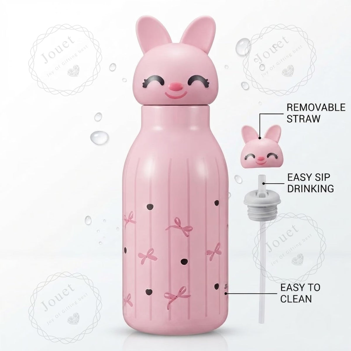 21273 Water Bottle | Stainless Steel Sipper with Straw 500 ML
