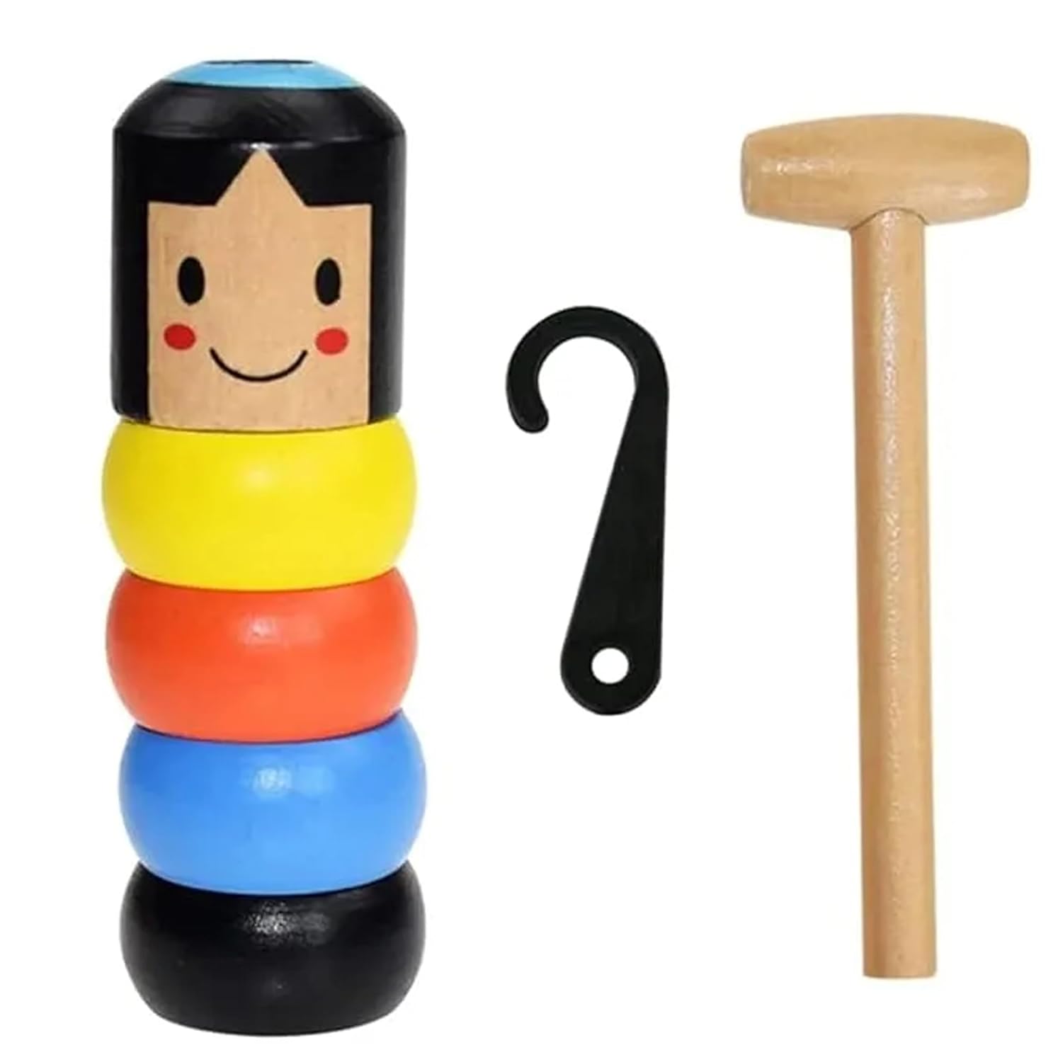 20747 Magic Toy - Immortal Unbreakable Wooden Man Toy Tricks Close Up Stage Props Funny for Teens and Kids