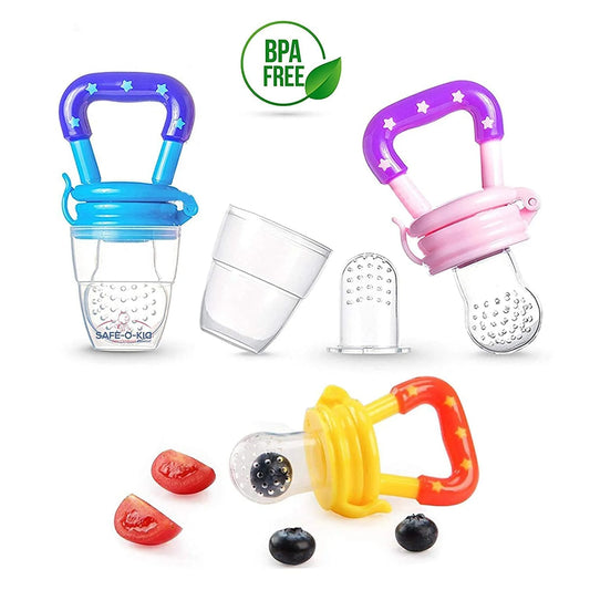 10098 Baby Food Feeder Silicone pecifier with Box