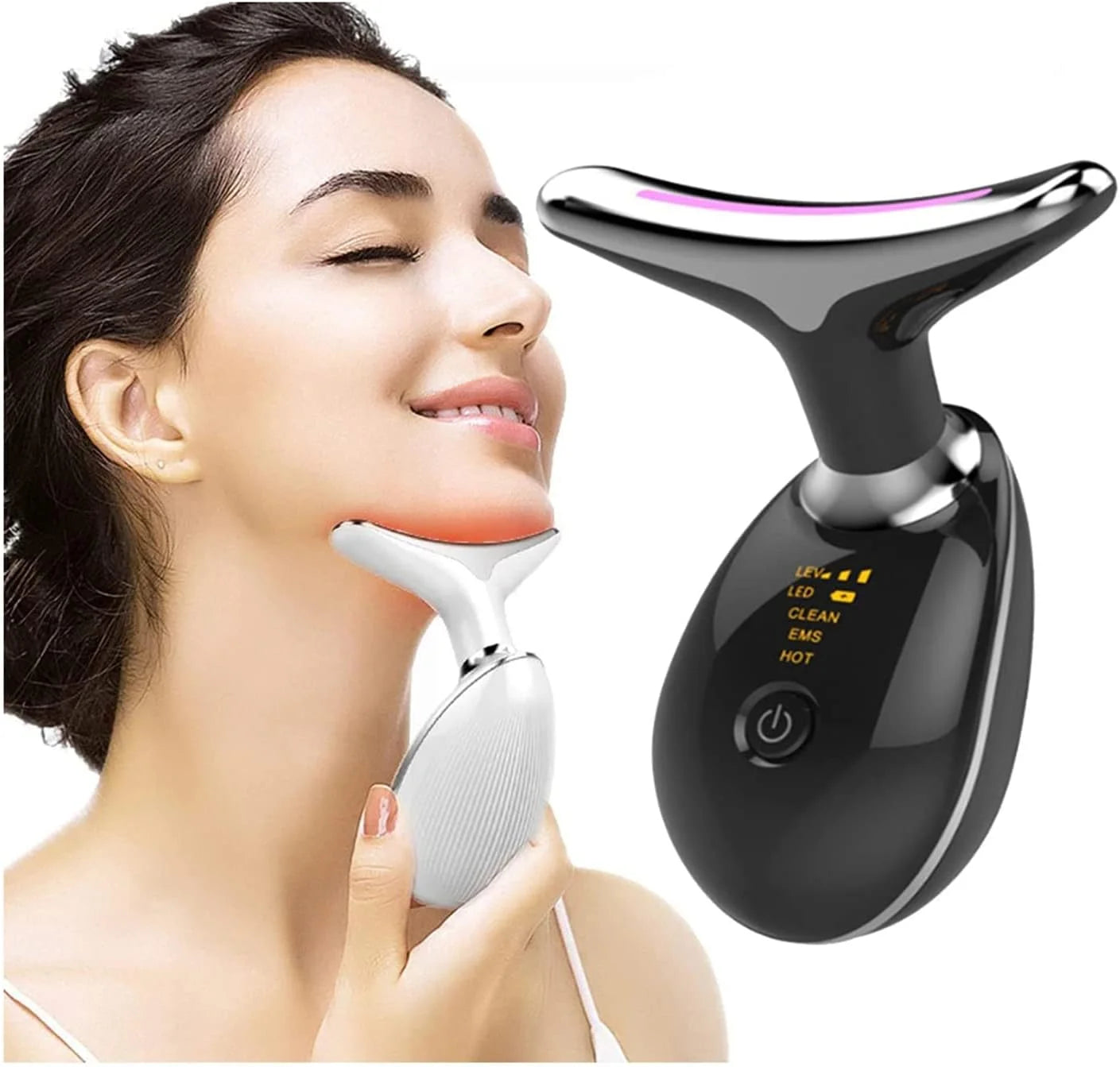 4706 Massager For Face And Neck, Double Chin Remover Skin Massager Lifting Tightening Massager Anti-Aging Device, Anti Wrinkles Skin Care Tool Facial Device For Skin Rejuvenation