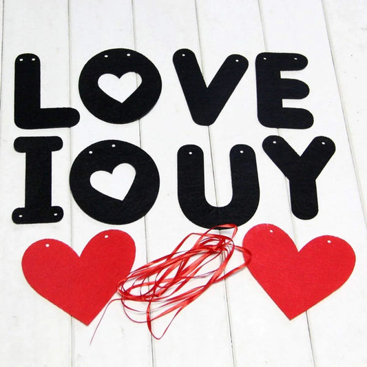 10242 I Love You Banner For Decoration