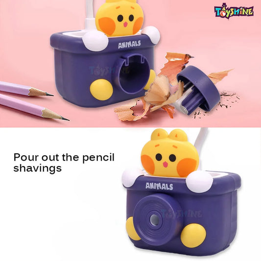 8051 Table Lamp Desk Lamp Rechargeable with Pen Holder & Sharpener, Study Desk Light for Study