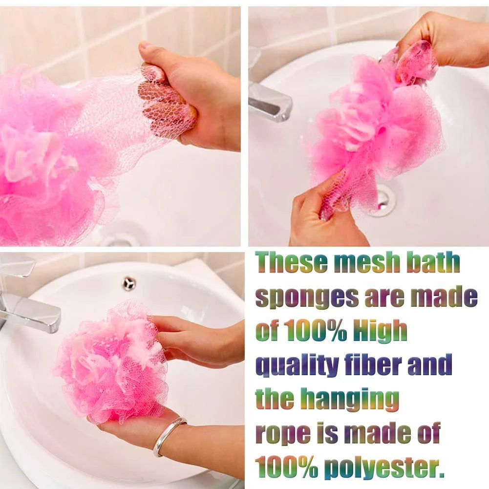 1329 Bath Sponge Premium Quality Netted Body Loofan