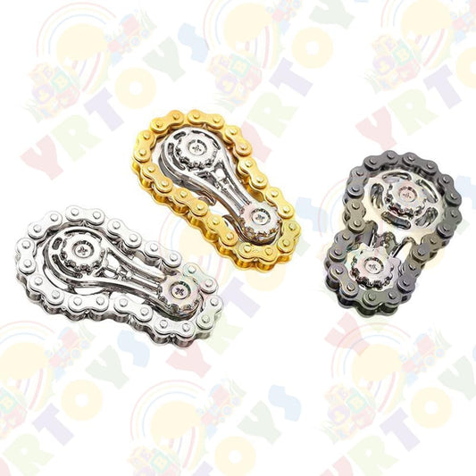 20603 Chain Gear Fidger Spinner, Fidget Toys for Kids, Fidget Toys, Black Compact Fidget Toy for Kids Adults Bicycle Chain