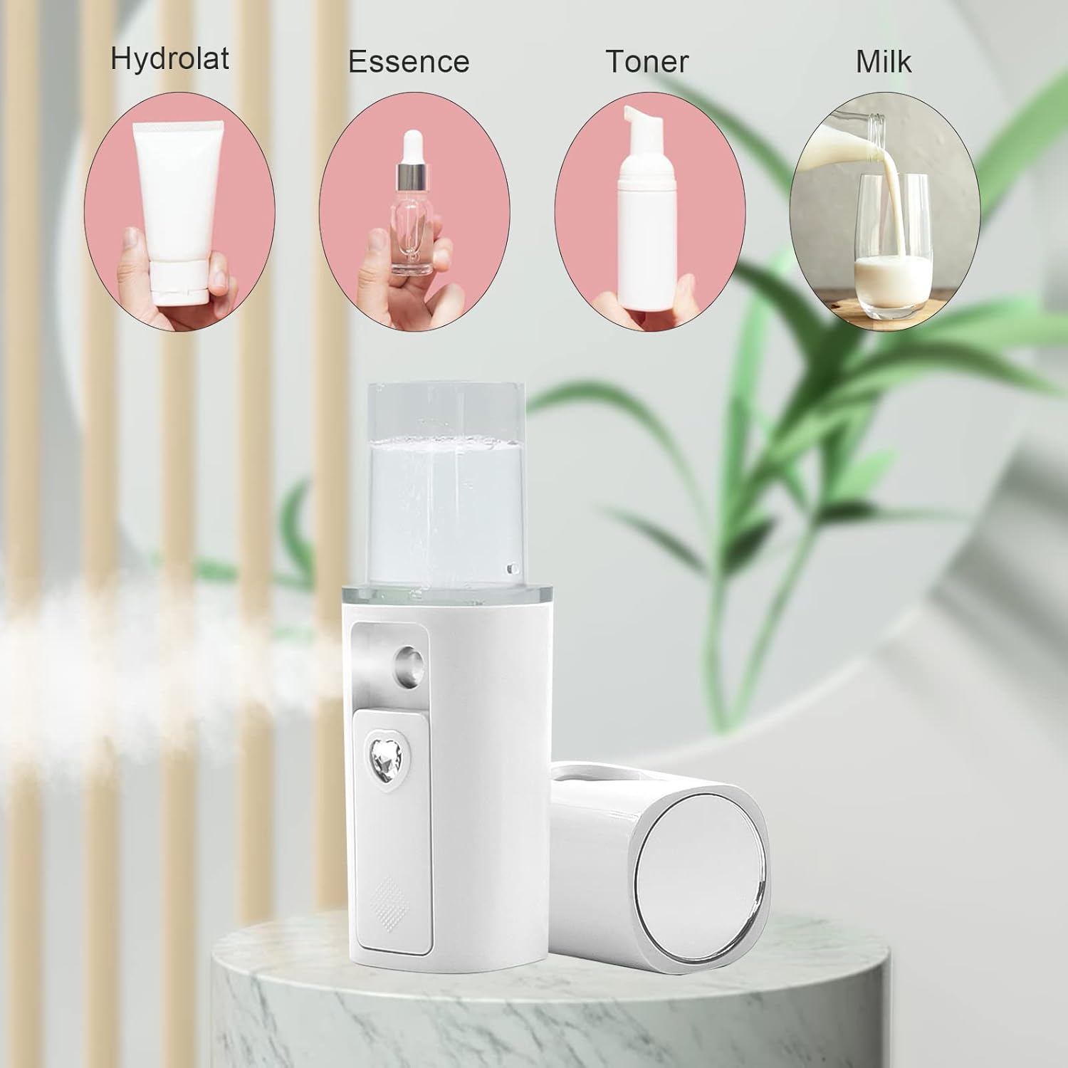 20483 Nano Facial Mister Portable Mini Face Mist Handy Sprayer Automatic Eyelash Extensions Cool Facial Steamer