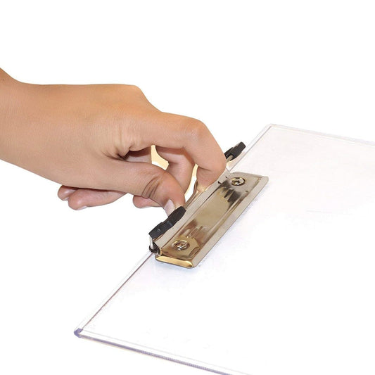 20958 Clear Exam Board for Students | Transparent Exam Board | Thick Strong Moulded Clipboard with Hanger for Examination Board,Writing Pad for School Students