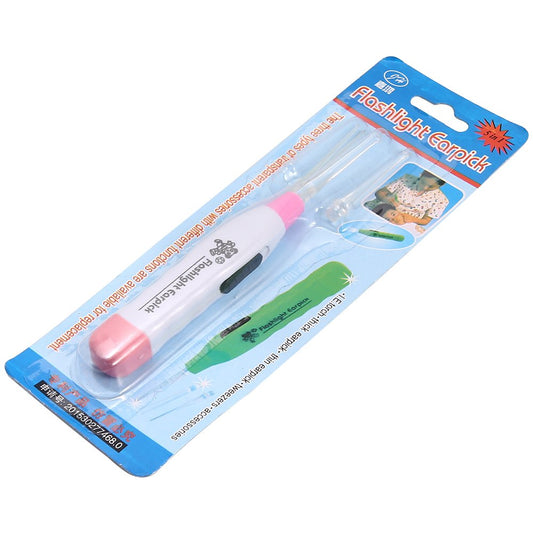 JH-3188 Unisex Lighted Earwax Removal Ear Cleaning Tool with Three Adapters Tips