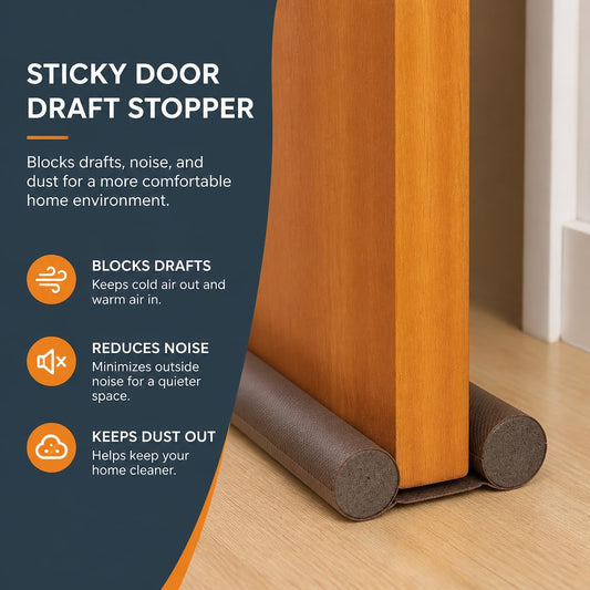 20931 Perpetual Door Guard for Home - Gap Filler Flexible Door Bottom Sealing Strip (39 Inches) Sound-Proof, Reduce Noise, Energy Saving Door Stopper for Reduce Door Dust