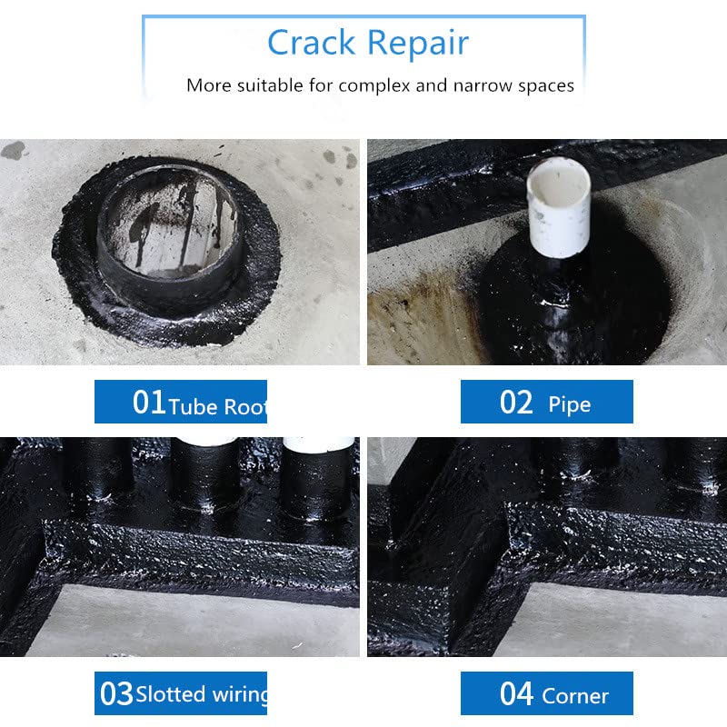 20300 Waterproof Leak Filler Spray Leakage Solution Rubber Flex Repair And Sealant Crack Hole Spray For Indoor Or Outdoor Use 450 ml