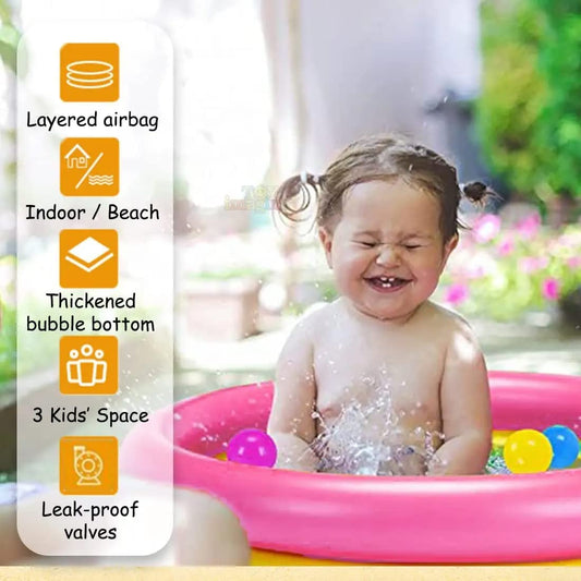 57107 Summer Special 2 feet Kid's Inflatable Baby Swimming Pool Bath Tub, 2ft, 3-4 Years Inflatable Baby Water Pool Bath Tub