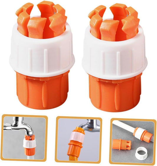 21161  Pipe Tight Connector, Universal Adapter Coupling Mesh Water Nozzle Fitting, Leak-Proof Tap Jointer for Garden, Outdoor