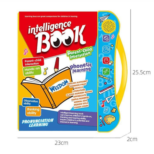 3101  Intelligence Book English Letters & Words Learning Sound Book, Fun Educational Toys, Activities with Numbers, Shapes, Animals Phonetic Learning Book
