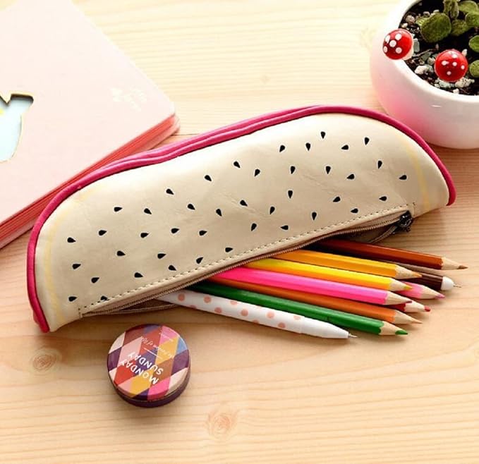 20586 Fruit Pouches for Return Gifts for Kids Birthday Party/Pencil Holder, School Supplies, Multicolor