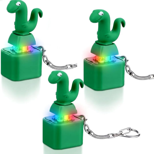 21192 Animal Keychains Stress Reliever with Colorful Lights, Fun & Portable Anxiety Relief