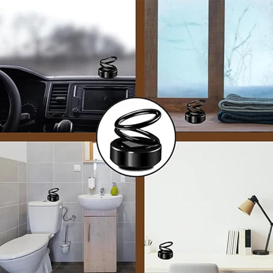 XS-198 Solar Power Spring Shape Fully Rotating Air Freshener Aroma Perfume