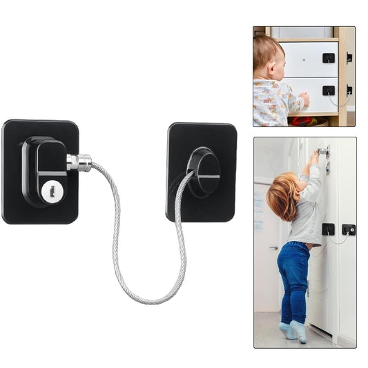 10817 Refrigerator Lock Freezer Door Lock Cabinet Lock (Black)