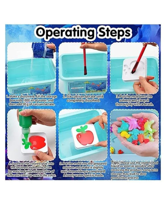 20197  Magic Water ELF Toys DIY Kit | Creative 3D Handmade Magic Gel Craft Set | Multicolor (1 Kit) (3 Design)